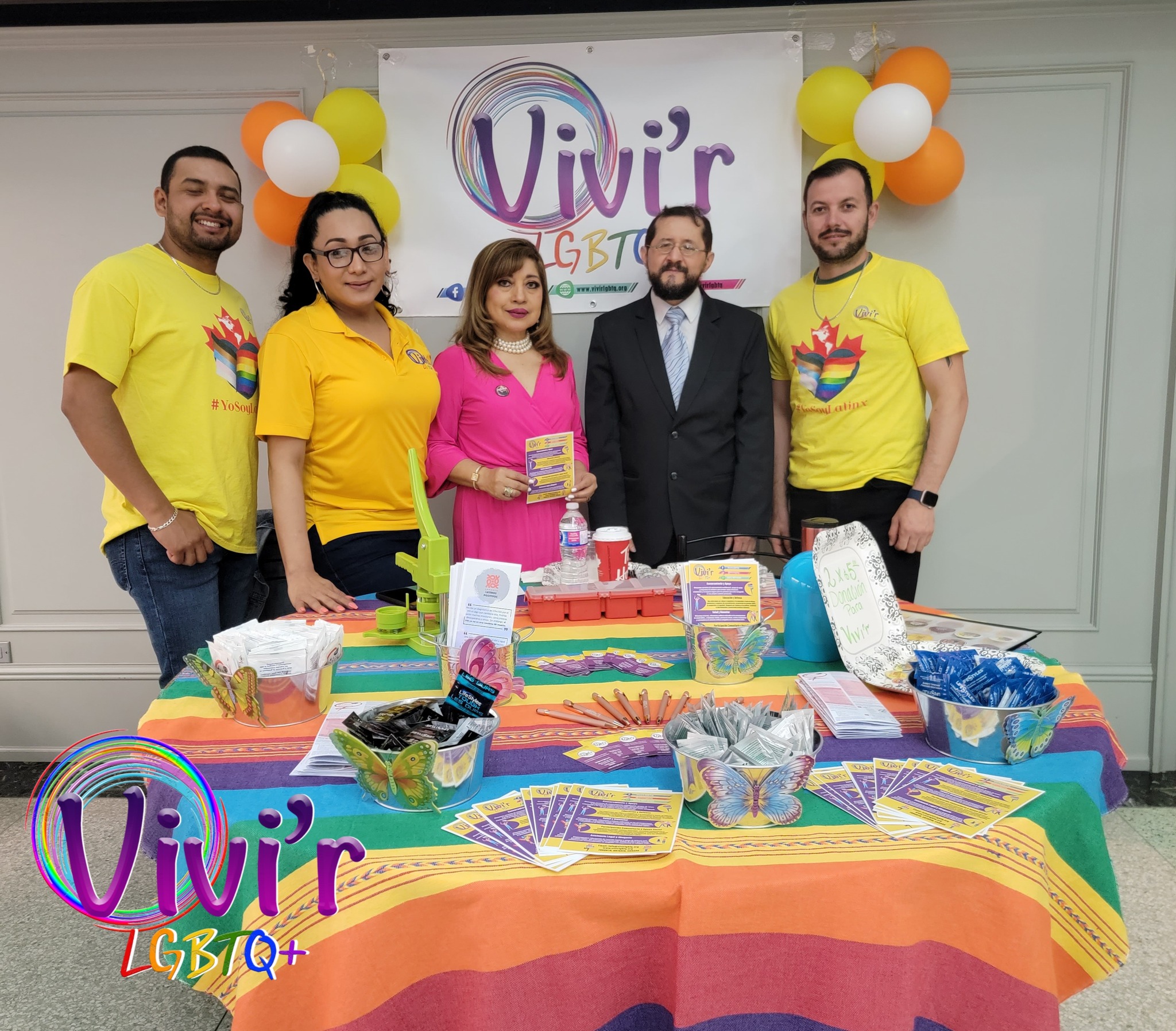 VIVI'R LGBTQ+ team at a community booth