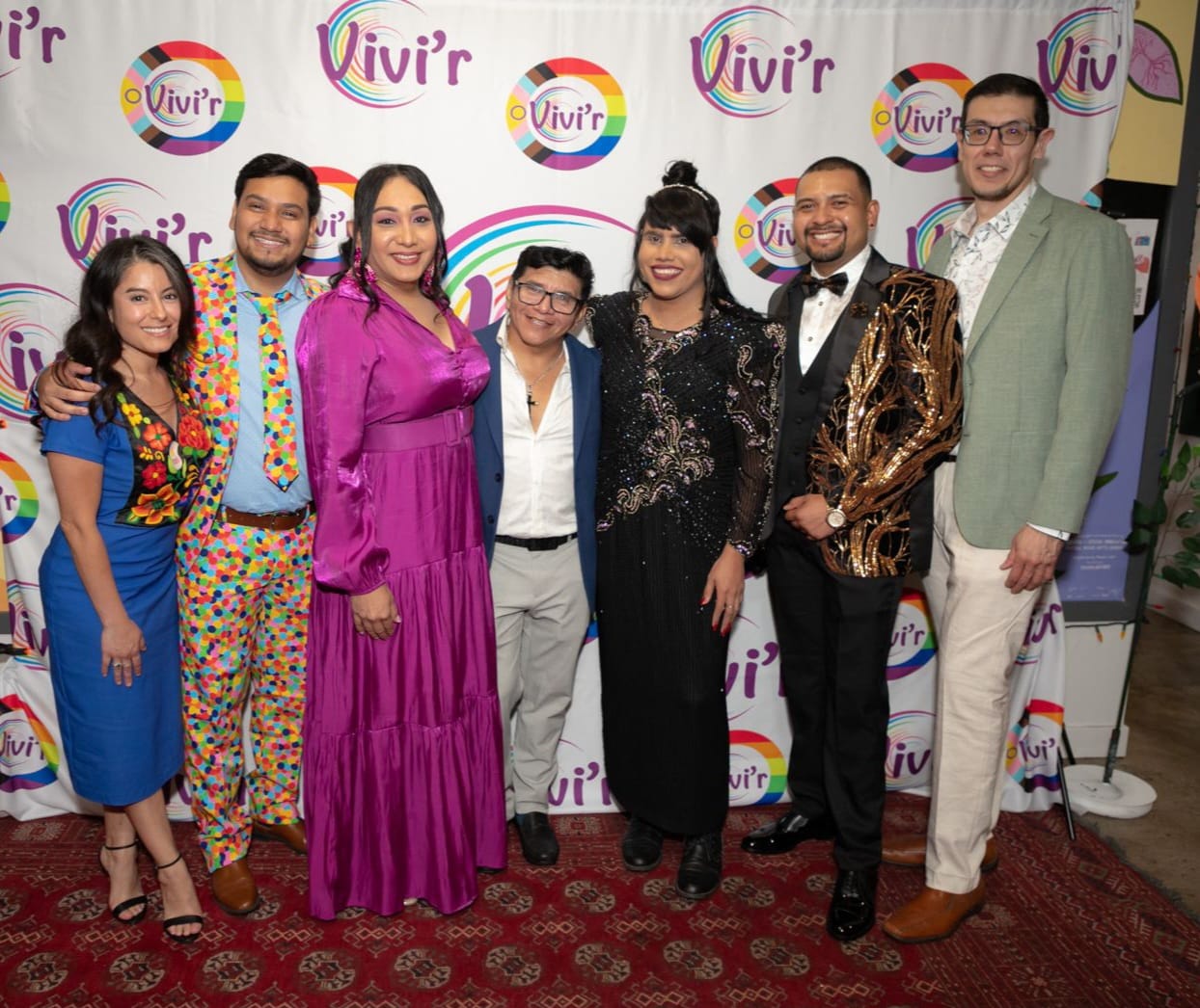 Formal group portrait at a gala